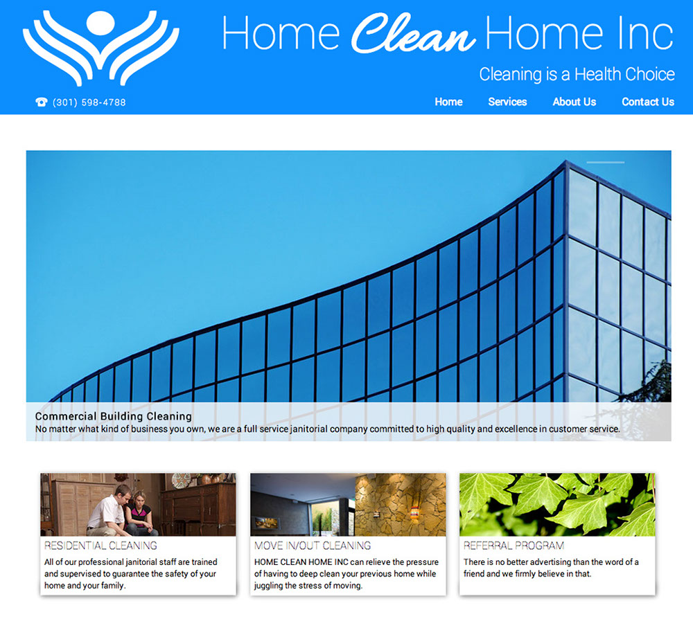 Home Clean Home Website