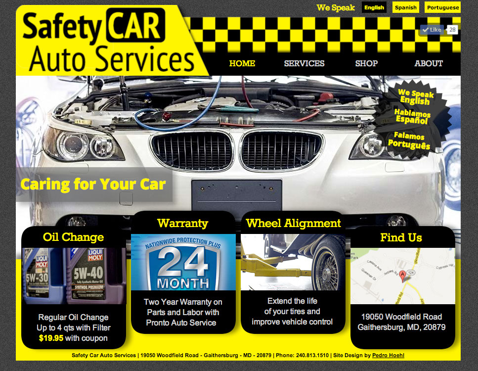 Safety Car Auto Services Website